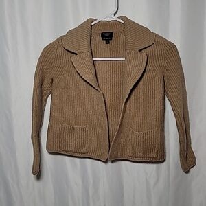 🍁Talbots pure merino wool open cardigan